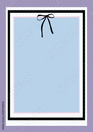 BLACK RIBBON FRAME DESIGN TEMPLATE
