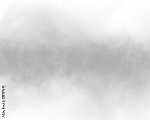 Cuadro en lienzo Realistic dark fumes spread from a smoky source