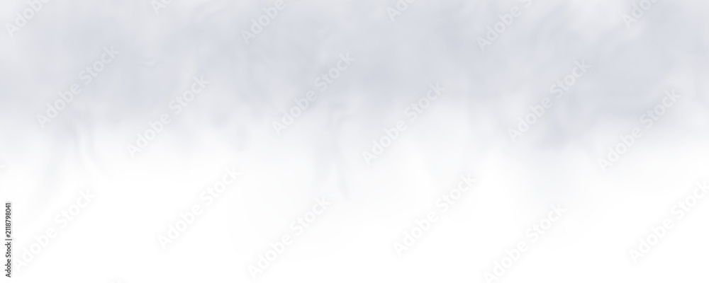 Naklejka premium Gray fog curls gently into soft smoke clouds with natural transparency. Realistic mist overlay for photo manipulation, posters, and digital artwork. PNG.