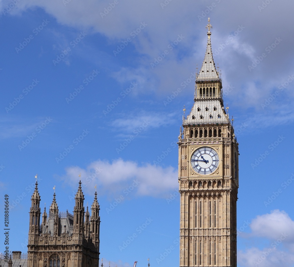 Fototapeta premium The Elizabeth Tower, popularly known as Big Ben, London, England