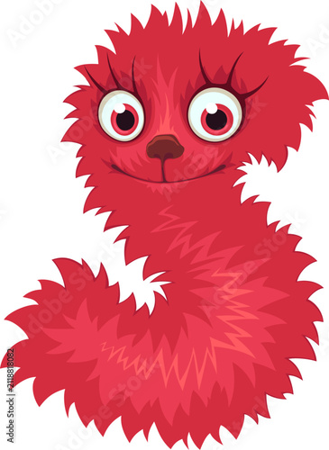 Alphabet letter S. Font of cute monster.	