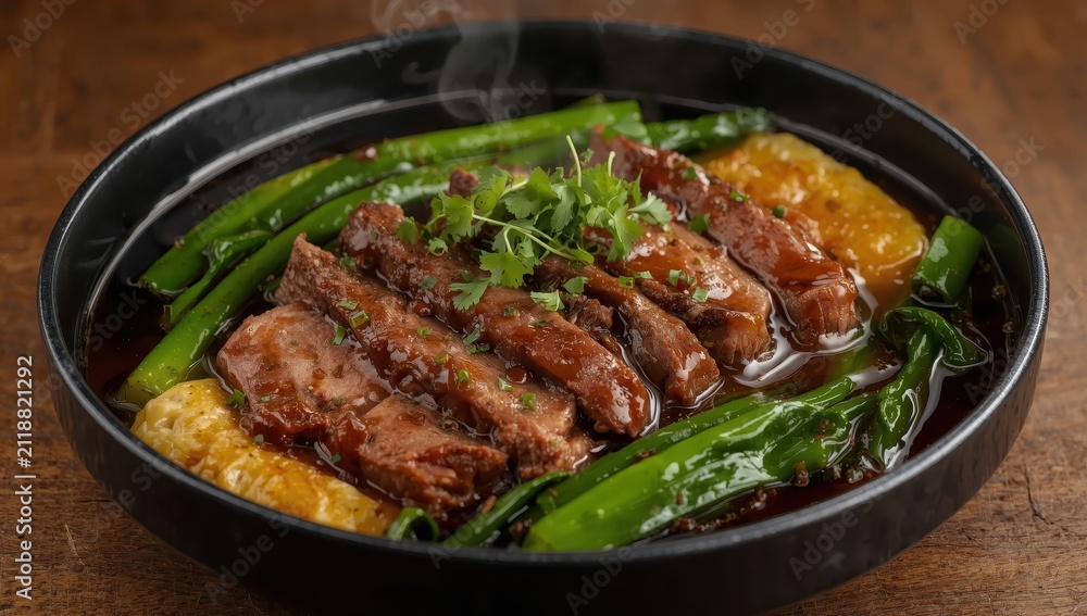 Fototapeta premium Yuba and Brisket Bake