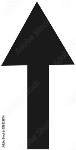 black arrow icon