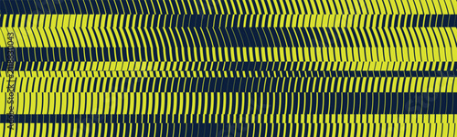 Abstract sports background with vibrant green and navy blue geometric wave pattern diagonal lines. Geometric gradient backdrop with halftone pattern. Ideal for tech, futuristic, digital designs