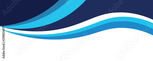 Navy Blue, Skyblue and white abstract wavy background vector illustration isolated design for banners and posters