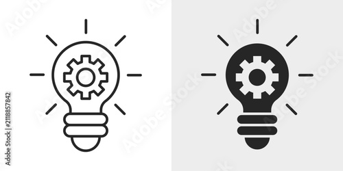 Creative Workflow Icon represents project organization, design processes, and productivity with editable outline and filled vector illustration.