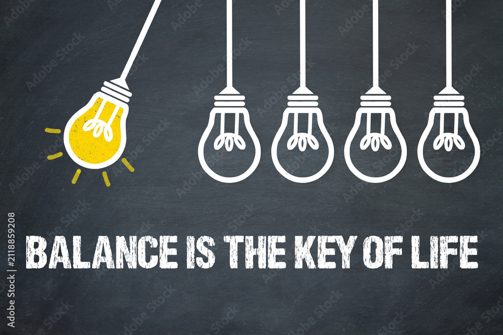 Fototapeta premium Balance is the key of life 