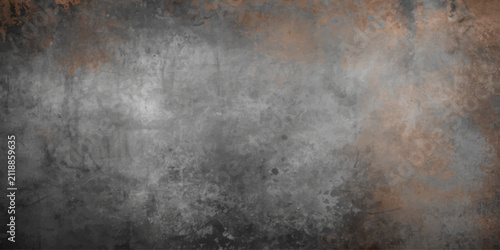 Dark Grunge Rusty Metal Texture Background with Aged Industrial Surface, Smoky Fog Effects, Rough Concrete Wall Pattern and Vintage Weathered Design Backdrop