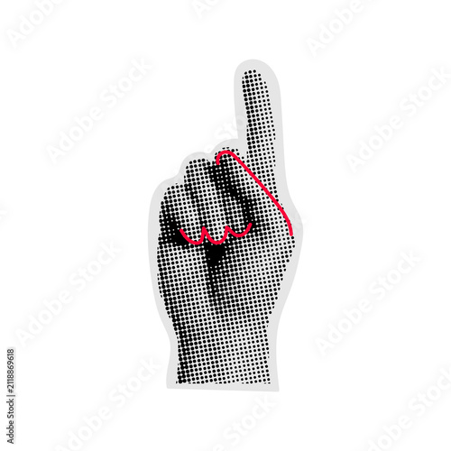 Halftone Style Light Bulb Illustration