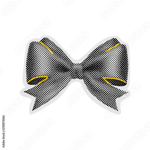 Halftone Style Butterfly Illustration