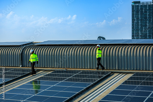 Obraz na plátně solar energy renewable net zero carbon reduction neutral esg sustainability clean