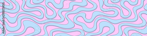 Cool Y2k Abstract Colorful Wavy Texture Vector Design Art. Groovy Psychedelic Rainbow Pattern. Trippy Pop Art illustration