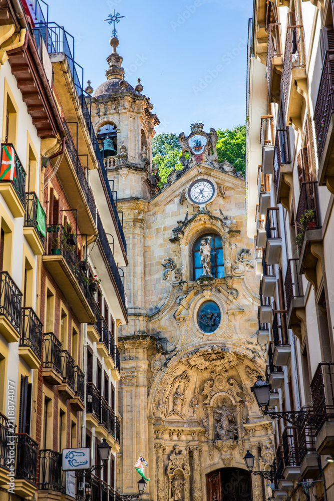 Fototapeta premium the cathedral of san sebastian spain