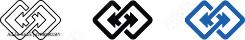 Foto Substitute icon set featuring replacement symbols, directional arrows, and editable pictograms for change, exchange, and alternative concepts