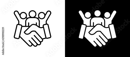 Volunteer Engagement lineglyph icon