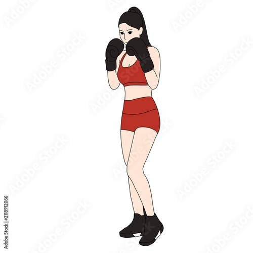 girl in red