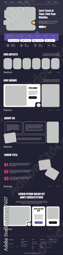 Music Event Landing Page Template