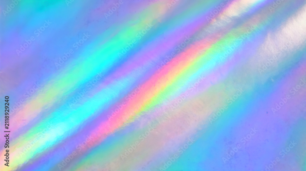 Foto Holographic rainbow foil iridescent texture