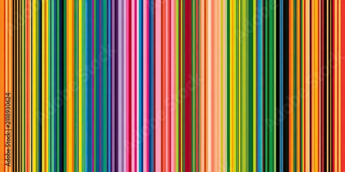 A vibrant spectrum of vertical stripes in varied colors and widths