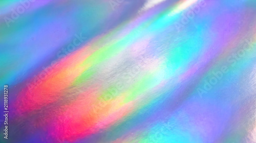 Holographic rainbow foil iridescent texture