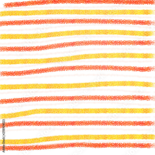 Abstract orange and yellow horizontal textured stripes background on black