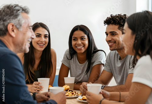 Diverse group of happy youn...