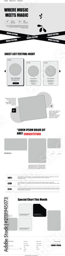 Music Festival Landing Page Template
