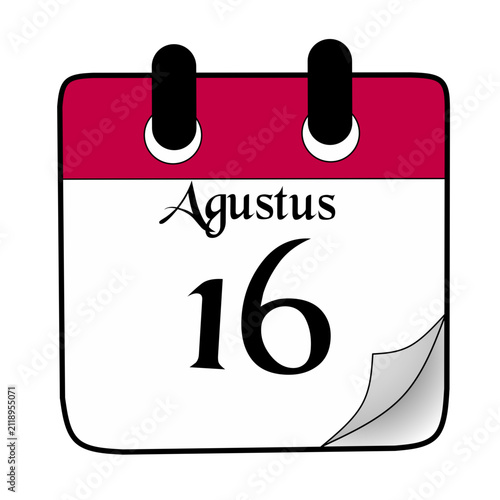 calendar icon dated August 16th