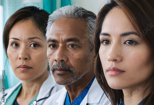 Diverse group of medical pr...
