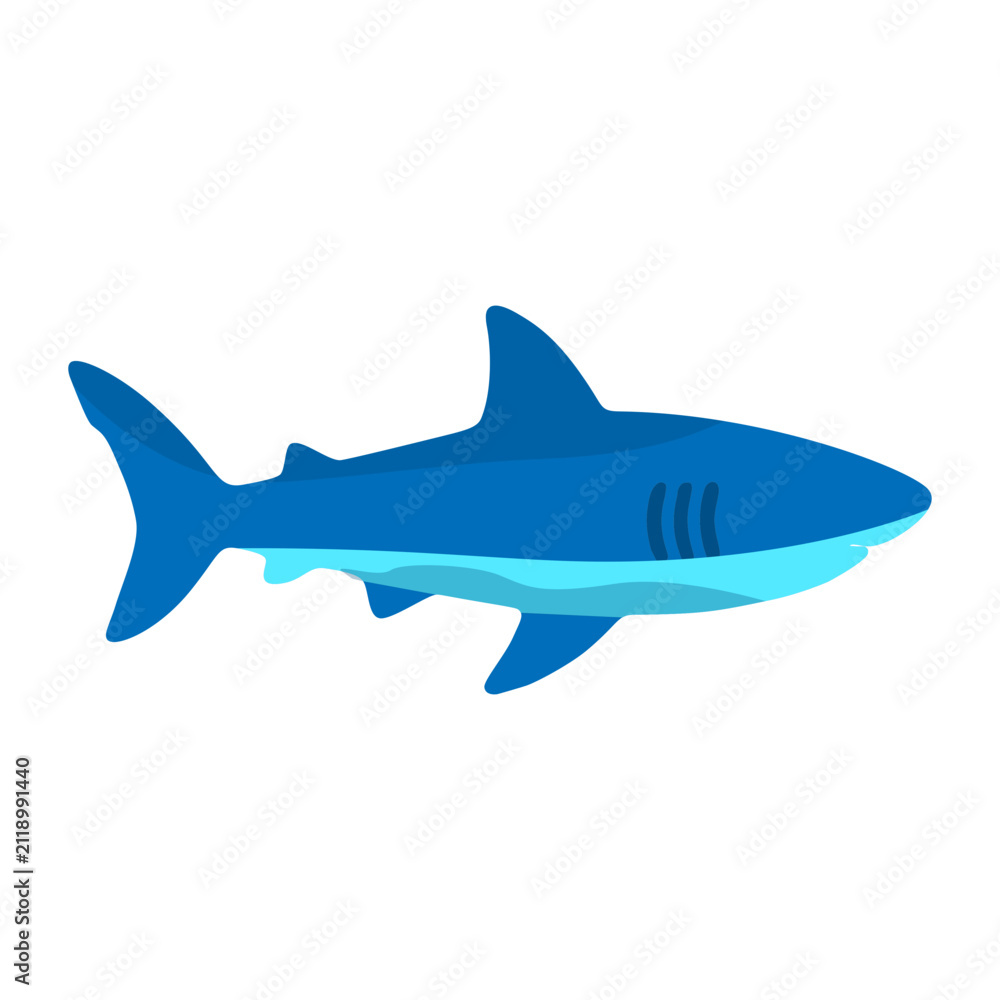 Fototapeta premium Shark Sea Animal Icon