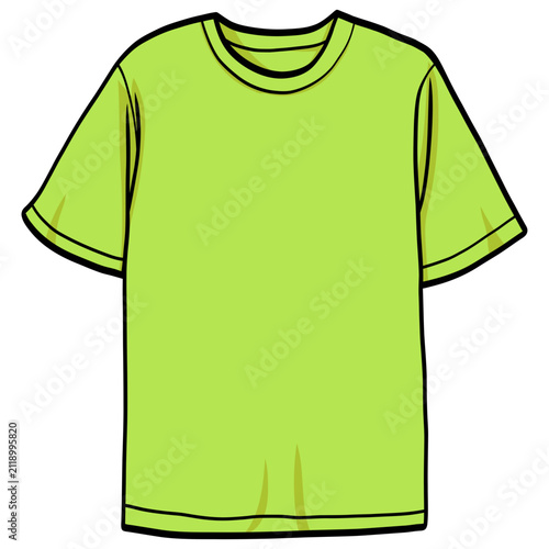 Green T-Shirt Illustration Vector Design
