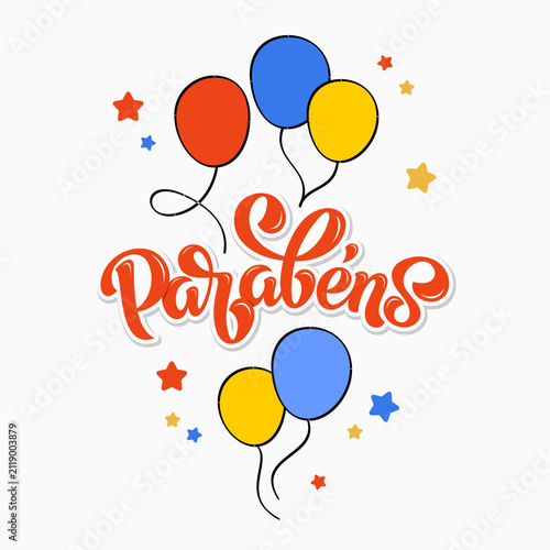 Bright vector composition featuring the lettering 
