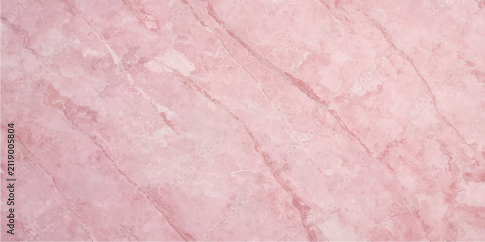 Fototapeta premium Pink Marble Texture Vector Background with Natural Stone Pattern for Interior Design