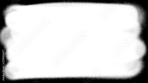 Canvastavla Rectangular spray paint frame border illustration displays hand drawn aerosol texture distress edge
