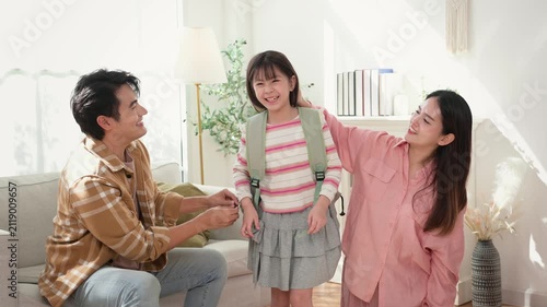 Family togather to help Child Prepares for School