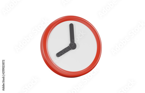 Fotografie Clock 3d icon
