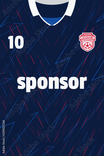 Sport jersey parttern design template