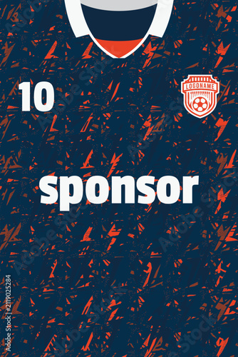 Sport jersey parttern design template