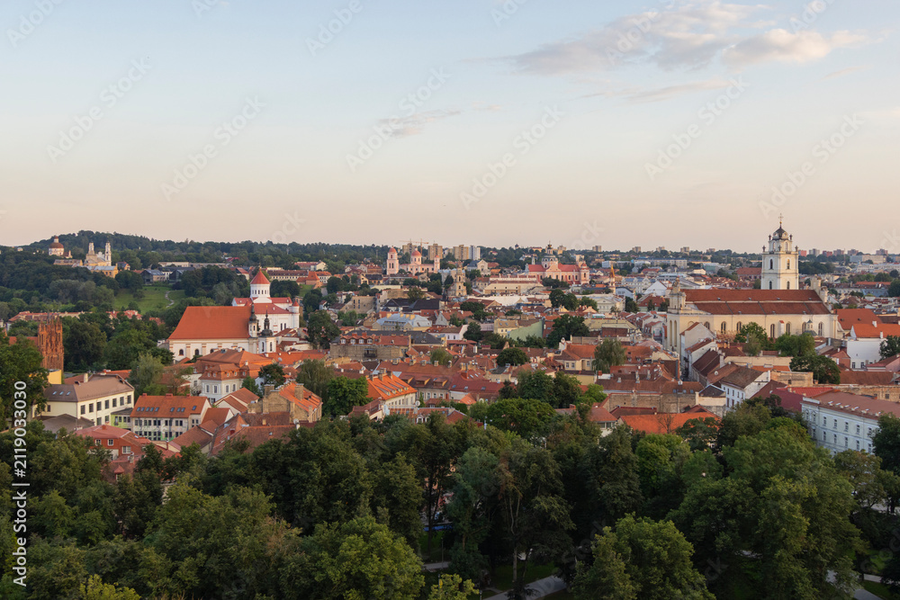 Fototapeta premium Panoramic view to Vilnius, Lithuania