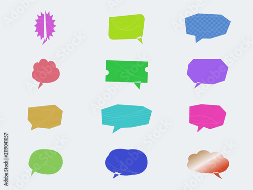 Speech bubble vector art