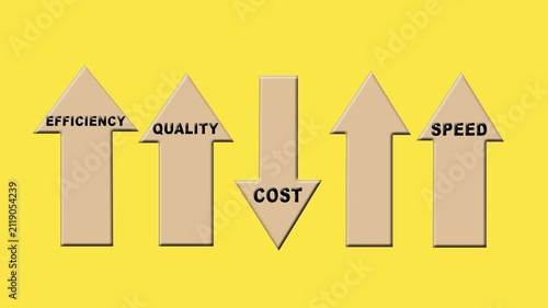 Business optimization concept. increasing efficiency, and speed while reducing costs