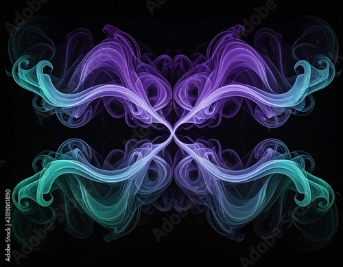 Real smoke exploding outwards with empty center. Dramatic smoke or fog effect for spooky Halloween background.