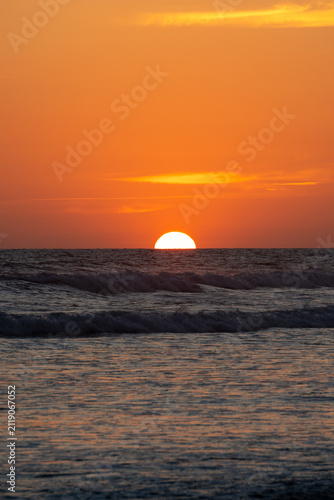 sunset on the beach