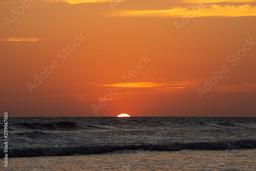 sunset on the beach