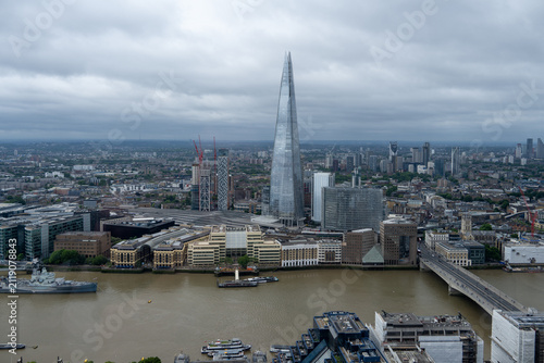 View of the Shard and River Thames from Sky Garden