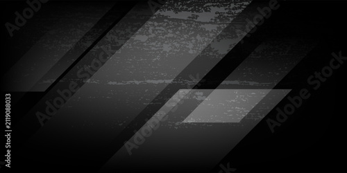 Black rough grunge abstract background overlap layer on dark space with diagonal lines decoration. Modern Trendy design in Vector Illustration