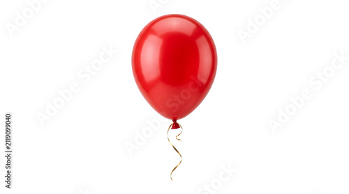 red balloon isolated on white