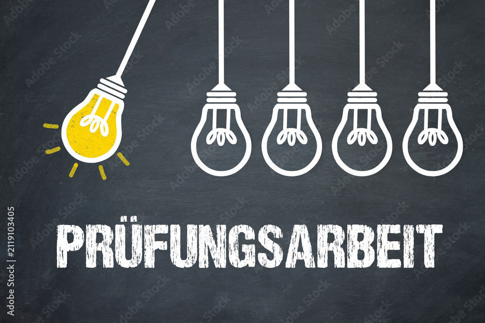 Fototapeta premium Prüfungsarbeit 