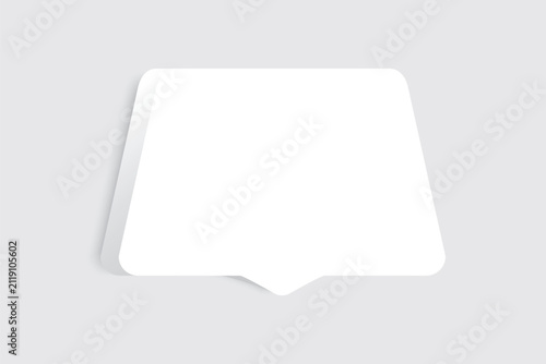 Speech bubble blank frame, text quote box, message