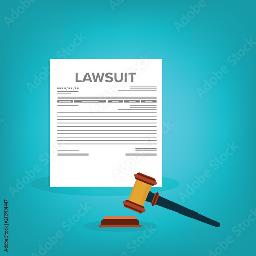 Foto Legal Complaint Filing Document Flat Design Vector